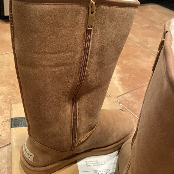 AUS WOOLI Australia Tall tan boots size 9 - Picture 6 of 11